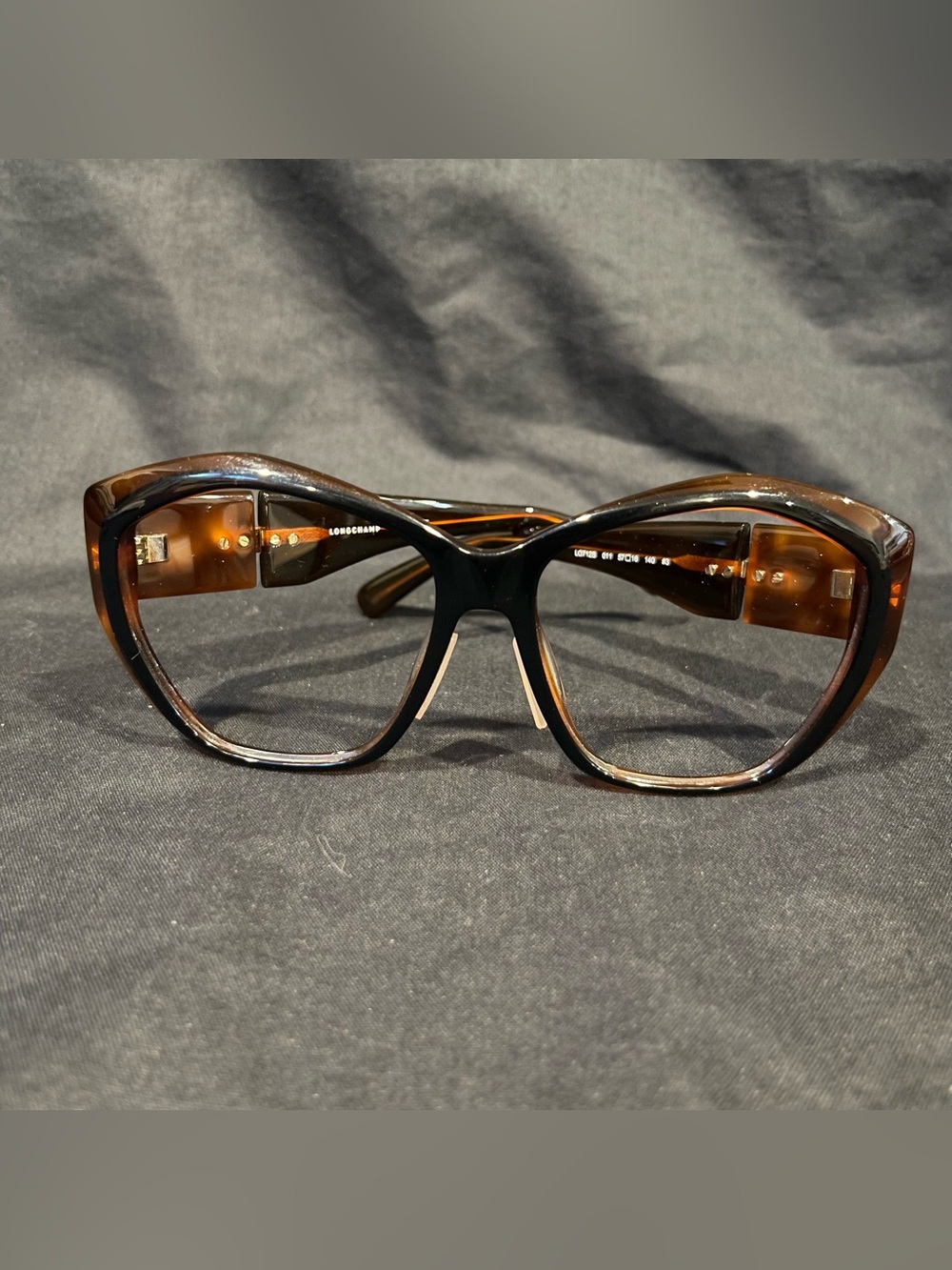 Longchamp Brown Acetate Cat-Eye Women’s Eyeglass Frames